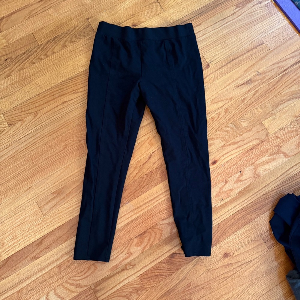 INC International Concepts Pull On Pants Black 12 Slim Work Office Minimalist